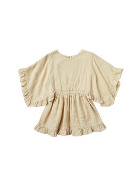 Rylee + Cru ruffled kaftan dress beach cover up gauze 2-3 years